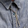 ウエストライド シルバーキーチェーン  WESTRIDE SILVER SISSY BAR KEY CHAIN [PEACE]