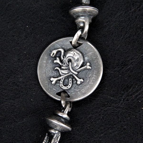 画像4: ウエストライド シルバーウォレットチェーン WESTRIDE:SILVER LINE SUPPORTED by LARRY SMITH  "SLINGSHOT SWASTIKA WALLET CHAIN" [K18 M size] 752988