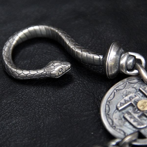 画像3: ウエストライド シルバーウォレットチェーン WESTRIDE:SILVER LINE SUPPORTED by LARRY SMITH  "SLINGSHOT SWASTIKA WALLET CHAIN" [K18 M size] 752988