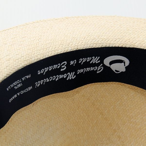 画像5: ダッパーズ　 Dappers ELSOMBRERO W-NAME PANAMA HAT LOT1483[NATURAL/BLACK] 