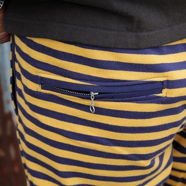 画像10: ウエストライド ボーダーハーフパンツ WEST RIDE BORDER SHORTS [NAVY×MSTD] 