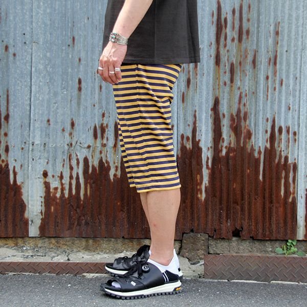 画像3: ウエストライド ボーダーハーフパンツ WEST RIDE BORDER SHORTS [NAVY×MSTD] 