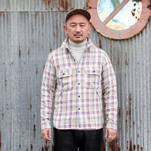 画像1: ワンピースオブロック ONE-PIECE OF ROCK L/S WORK SHIRTS -ANCHOR SMITH SHIRTS- [V.CHECK]