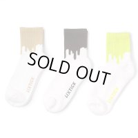 LIXTICK 　リックスティック　ソックス　 " DRIP SOCKS 3PACK" [ S.GREEN/SANDB/GRAY] 