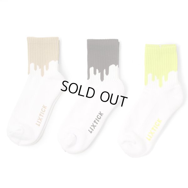 画像1: LIXTICK 　リックスティック　ソックス　 " DRIP SOCKS 3PACK" [ S.GREEN/SANDB/GRAY] 