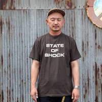 ダブルワークス 半袖Tee DUBBLE WORKS  S/STee "STATE OF SHOCK"［INK BLACK］