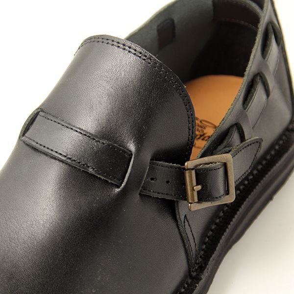 画像9: DAPPERS  ダッパーズ　 "TOCHIGI LEATHER SLIP ON SANDALS "[BLACK] LOT1626