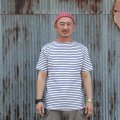 クッシュマン　CUSHMAN”ボートネックボーダーTEE"[BLUE] 