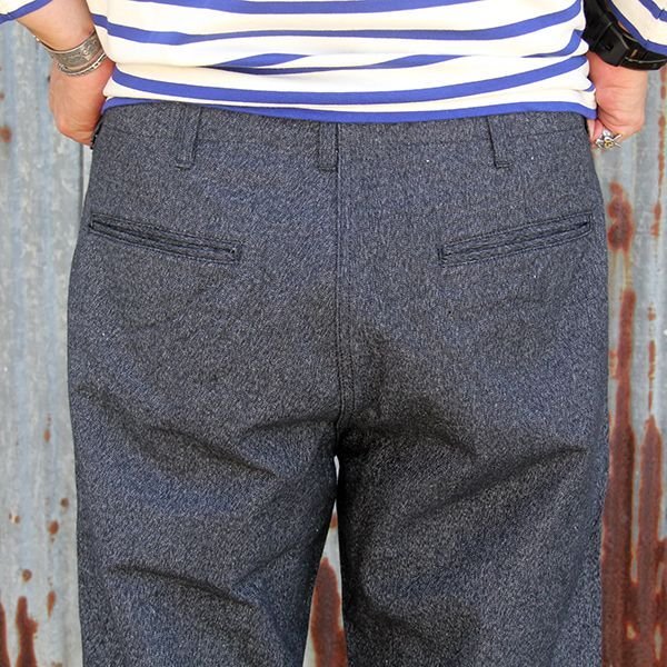画像8: クッシュマン　CUSHMAN 　BLACK SHAMBRAY TROUSERS　WIDE STRAIGHT [BLACK] 22686
