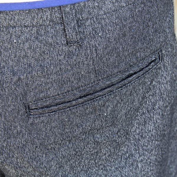 画像9: クッシュマン　CUSHMAN 　BLACK SHAMBRAY TROUSERS　WIDE STRAIGHT [BLACK] 22686