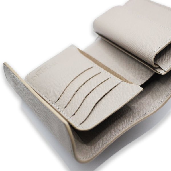 画像4: BYKINGCLASSIC　バイキングクラシック　ミドルウォレット【Tiller】Nature calf・Derby[GRAY] 