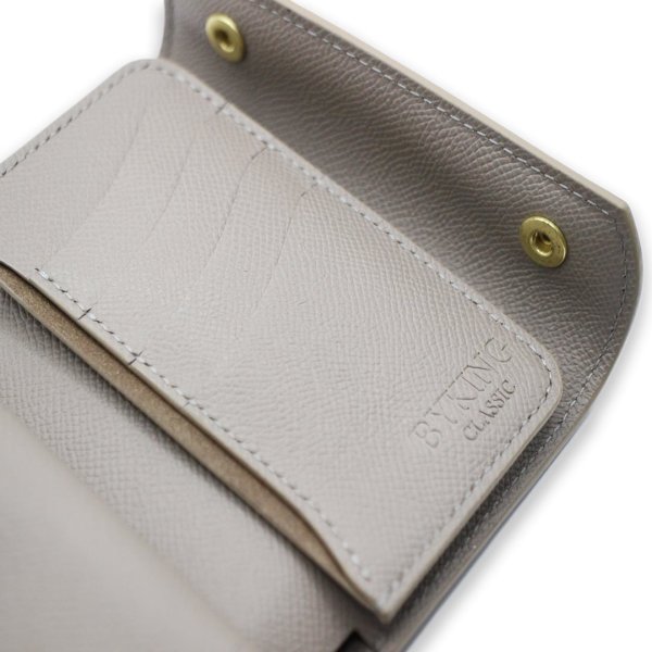 画像7: BYKINGCLASSIC　バイキングクラシック　ミドルウォレット【Tiller】Nature calf・Derby[GRAY] 