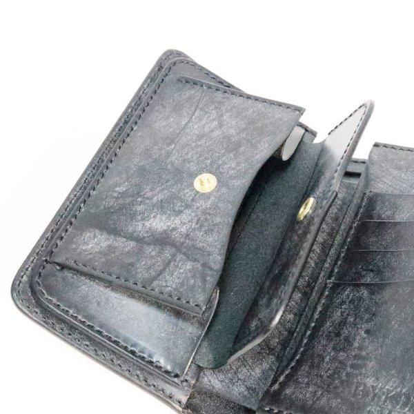 画像3: BYKINGCLASSIC　バイキングクラシック　ミドルウォレット【Tiller】ブライドルレザー[BLACK] 