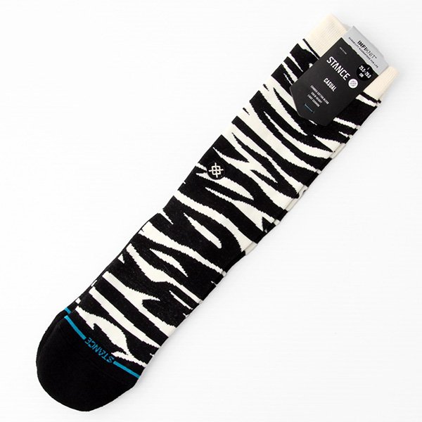 画像1: STANCE スタンス 　ソックス　"SPIKE" [BLACK/WHITE] 