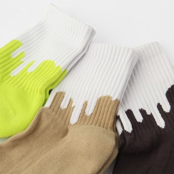 画像3: LIXTICK 　リックスティック　ソックス　 " DRIP SOCKS 3PACK"  (REVERSE)[S.GREEN/SAND.B/GREY] 