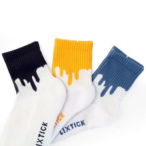 画像3: LIXTICK 　リックスティック　ソックス　 " DRIP SOCKS 3PACK"  [GAYBLUE/HONEY/GRAY] 