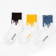 画像1: LIXTICK 　リックスティック　ソックス　 " DRIP SOCKS 3PACK"  [GAYBLUE/HONEY/GRAY]  (1)