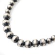 画像2: NAVAJO BEADS CHAIN インディアンジュエリー　ナバホビーズチェーン　MIX 60cm　[SILVER] (2)