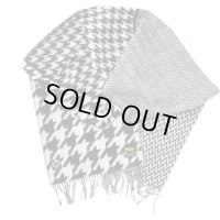 DAPPER’S　ダッパーズ　Cashmink Scarf by V.FRAAS ￥BLACK 【Herringbone/Houndstooth￥]LOT1738