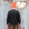 画像7: DAPPERS ”  Crew Neck Sweat Flocky Print Design Model ”[BLACK] LOT1737