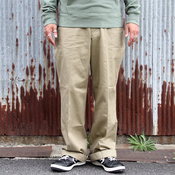 画像1: ウエアハウス  WAREHOUSE  Lot 1216　M41 TYPE U.S. ARMY CHINO  PANTS[KAHKI]  ●モデル：177cm 80kg サイズw36