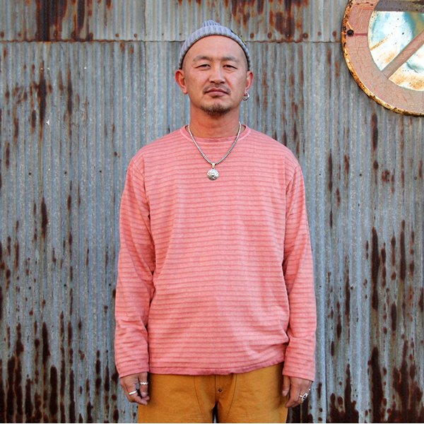 画像2: GOOD ON グッドオン　"REVERSIBLE BORDER LS CREW TEE"  [P.CORAL] GOLT2407