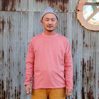 GOOD ON グッドオン　"REVERSIBLE BORDER LS CREW TEE"  [P.CORAL] GOLT2407