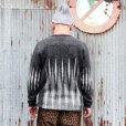 画像6: ウエストライド  WEST RIDE　VINTAGE MOHAIR ARGYLE SWEATER [BLK] ●モデル：178cm 80kg サイズ42(XL)着用