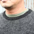 画像2: ウエストライド  WEST RIDE　VINTAGE MOHAIR ARGYLE SWEATER [BLK] ●モデル：178cm 80kg サイズ42(XL)着用 (2)