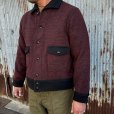 画像3: DAPPERS ダッパーズ　" Classical A-1 Style Two Tone Jacket " [Burgundy/Black ]  LOT1587