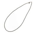 NAVAJO BEADS CHAIN インディアンジュエリー　ナバホビーズチェーン 4mm玉　50cm[SILVER]