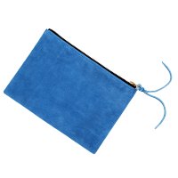 GIVE C ” ベロア POUCH” [BLUE]Mサイズ