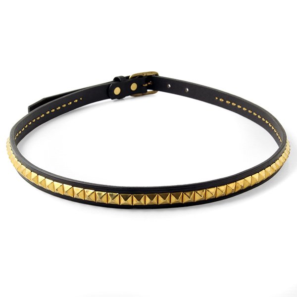 画像2: バイキング スタッズベルト BYKING STUDS BELT [BLACK ×GOLD]TYPE H