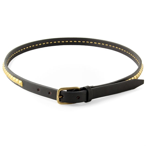 画像1: バイキング スタッズベルト BYKING STUDS BELT [BLACK ×GOLD]TYPE H