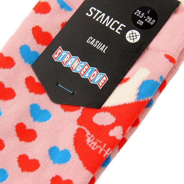 画像2: STANCE スタンス 　ソックス　"HEARTED CREW" [PINK]