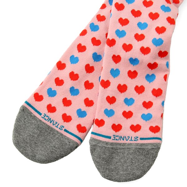 画像4: STANCE スタンス 　ソックス　"HEARTED CREW" [PINK]