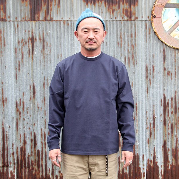 画像1: ジェラード 長袖TEE JELADO  "HEAVY WEIGHT L/S TEE"  [NAVY] AB94238