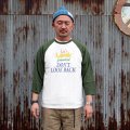 FREE RAGE　ラグラン７分TEE  " LOOK FORWARD  " [GREEN] 