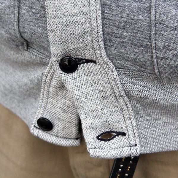 画像6: ダッパーズ　DAPPERS ”Classical Salt&Pepper Sweat Cardigan Special Sewing Model  "[GRAY HEATHER]LOT1755