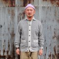 ダッパーズ　DAPPERS ”Classical Salt&Pepper Sweat Cardigan Special Sewing Model  "[GRAY HEATHER]LOT1755