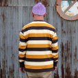 画像6: WESTRIDE 　ウエストライド 長袖TEE   "HEAVY BORDER LONG TEE"  [MUSTARD/CHCL/CREAM] 