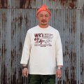 WESTRIDE　 " VINTAGE FOOTBALL TEE-1: WR’S 69" [ CREAM]