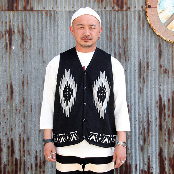 画像1: WESTRIDE　ウエストライド　"NGT NATIVE VEST"[BLK] 