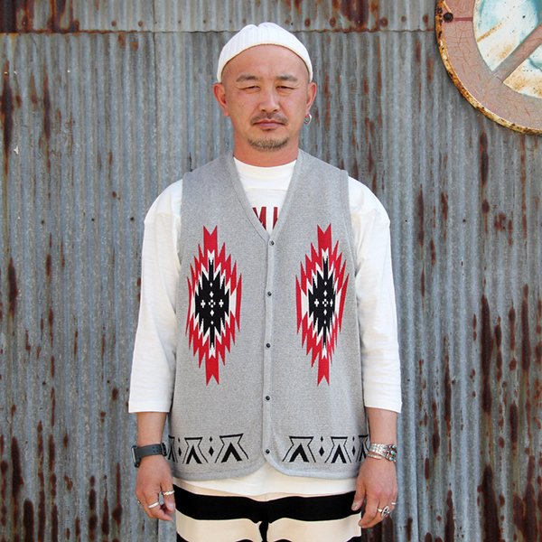 画像1: WESTRIDE　ウエストライド　"NGT NATIVE VEST"[GRAY] 