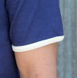 画像4: ウエアハウス 半袖TEE Lot 4059 リンガーTEE "CLARKSVILLE "[NAVY×CREAM] 