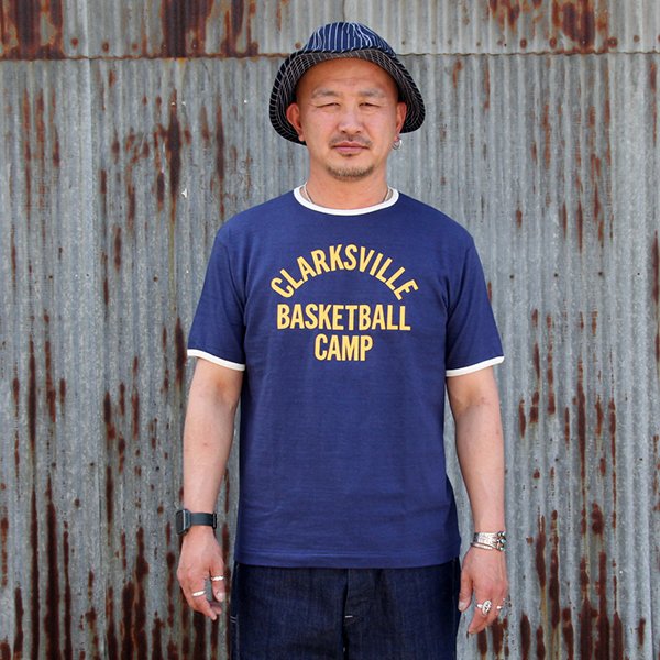 画像1: ウエアハウス 半袖TEE Lot 4059 リンガーTEE "CLARKSVILLE "[NAVY×CREAM] 