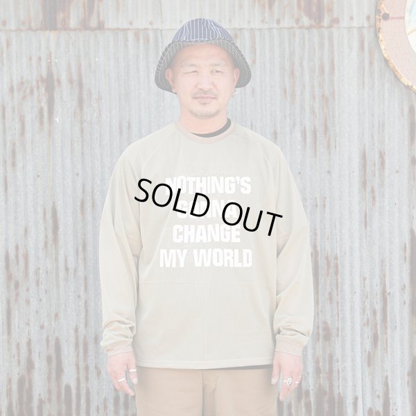 画像1: CMF コムフィ "  QUICK DRY MESH TEE L/S" [ BEIGE]
