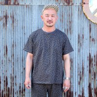 GOOD ON 　グッドオン　半袖TEE  "LEOPARD S/S CREW TEE "[CHACOAL] 