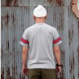 画像5: ダブルワークス　DUBBLE WORKS　”Stripe Printed Football”　[GRY/RED] 33105 (5)