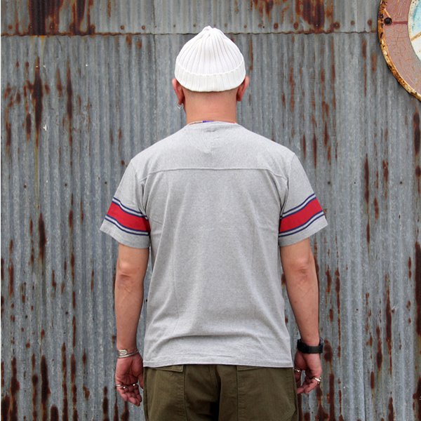画像5: ダブルワークス　DUBBLE WORKS　”Stripe Printed Football”　[GRY/RED] 33105